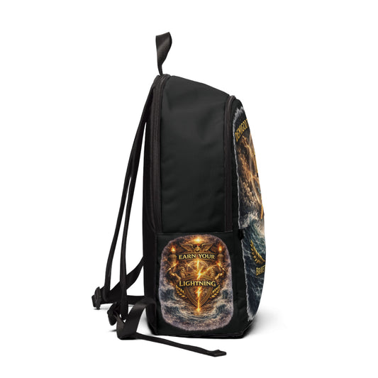 FKBK - Sergio's Backpack - "Demigod Training Camp: Brave the Storm" Trident Lightning Graphic