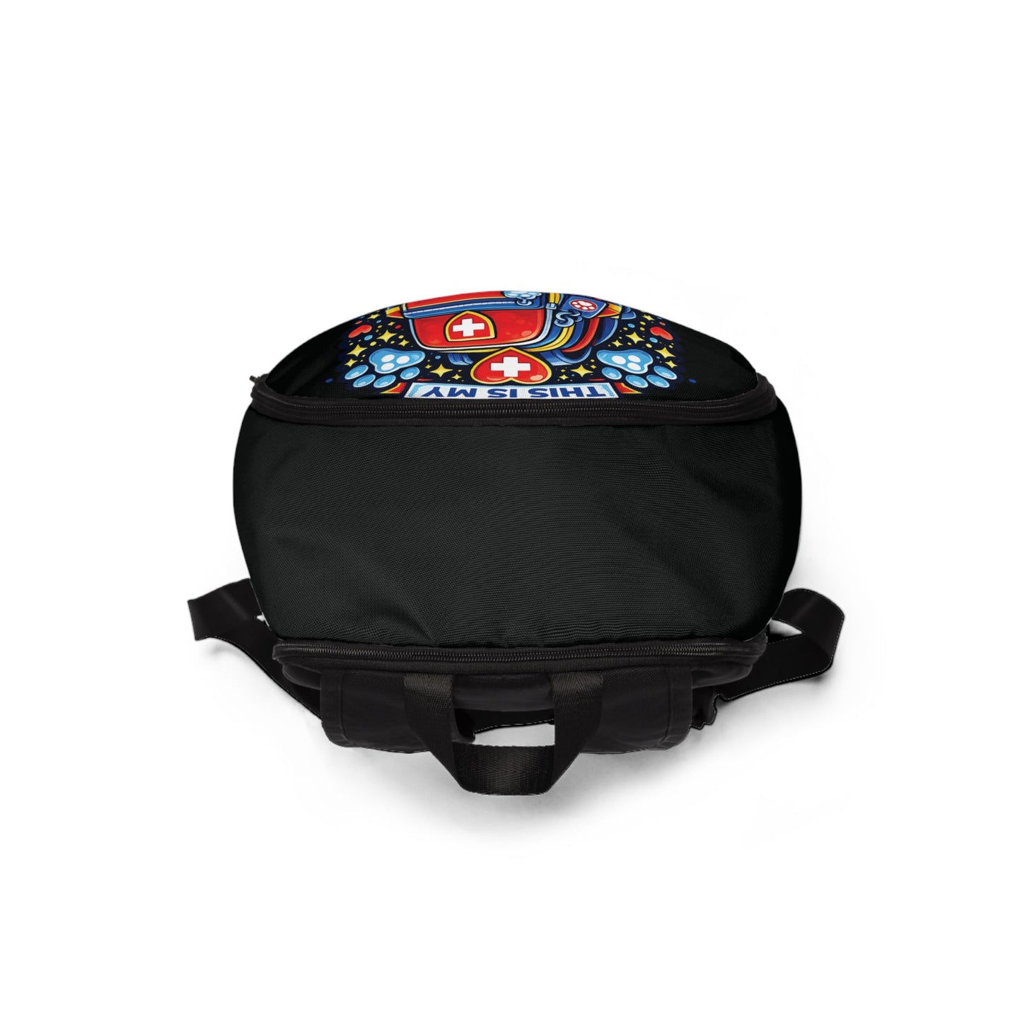 Service Animal Backpack Blue and Red