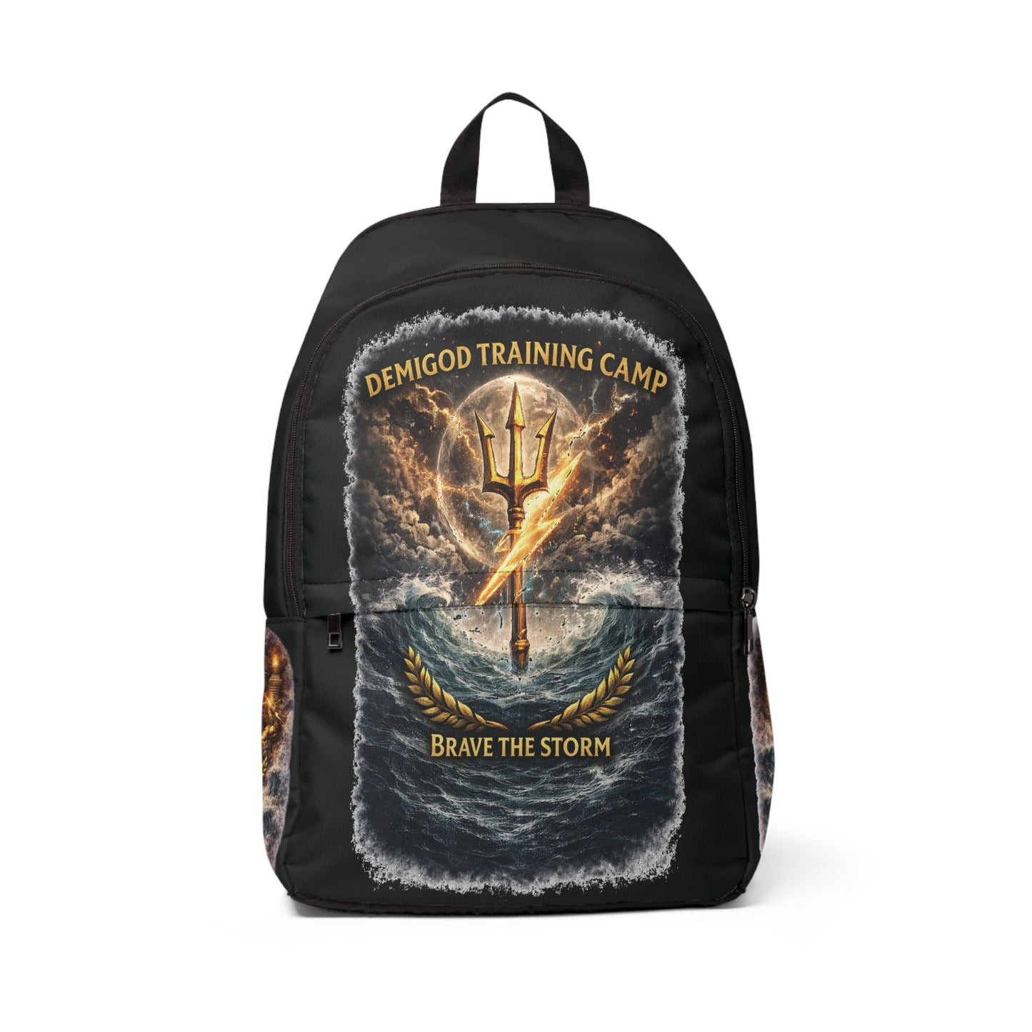 FKBK - Sergio's Backpack - "Demigod Training Camp: Brave the Storm" Trident Lightning Graphic