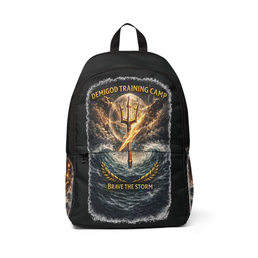 FKBK - Sergio's Backpack - "Demigod Training Camp: Brave the Storm" Trident Lightning Graphic