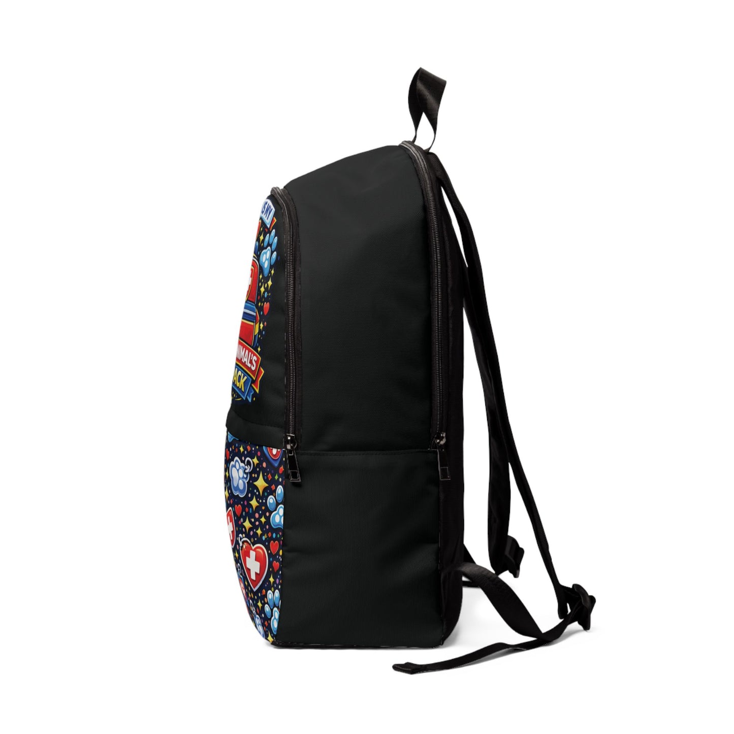Service Animal Backpack Blue and Red