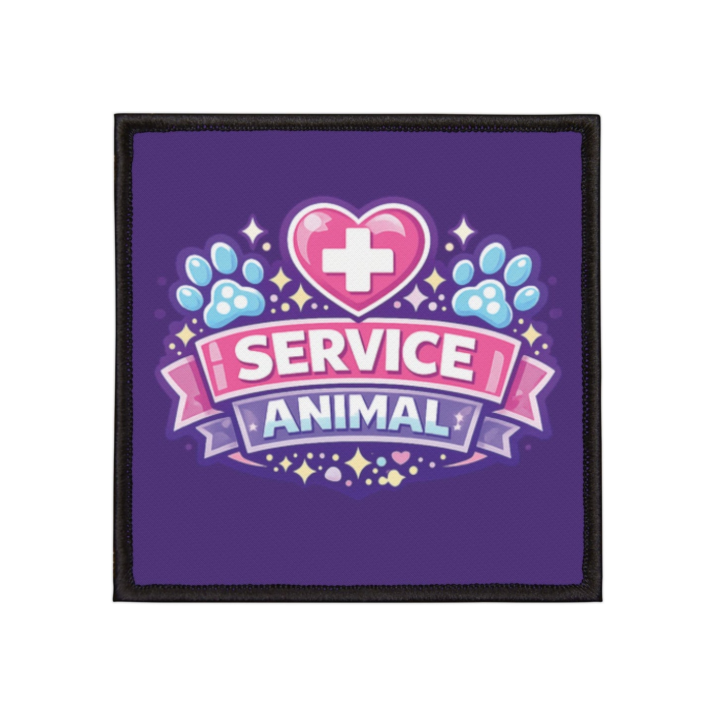 Service Animal Iron-On Patch — Purple