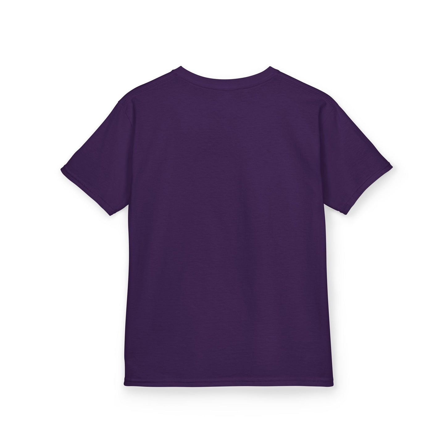 I Love My Service Animal Kid's Tee Shirt Cute Heart and Paw Print Design, Pink and Purple