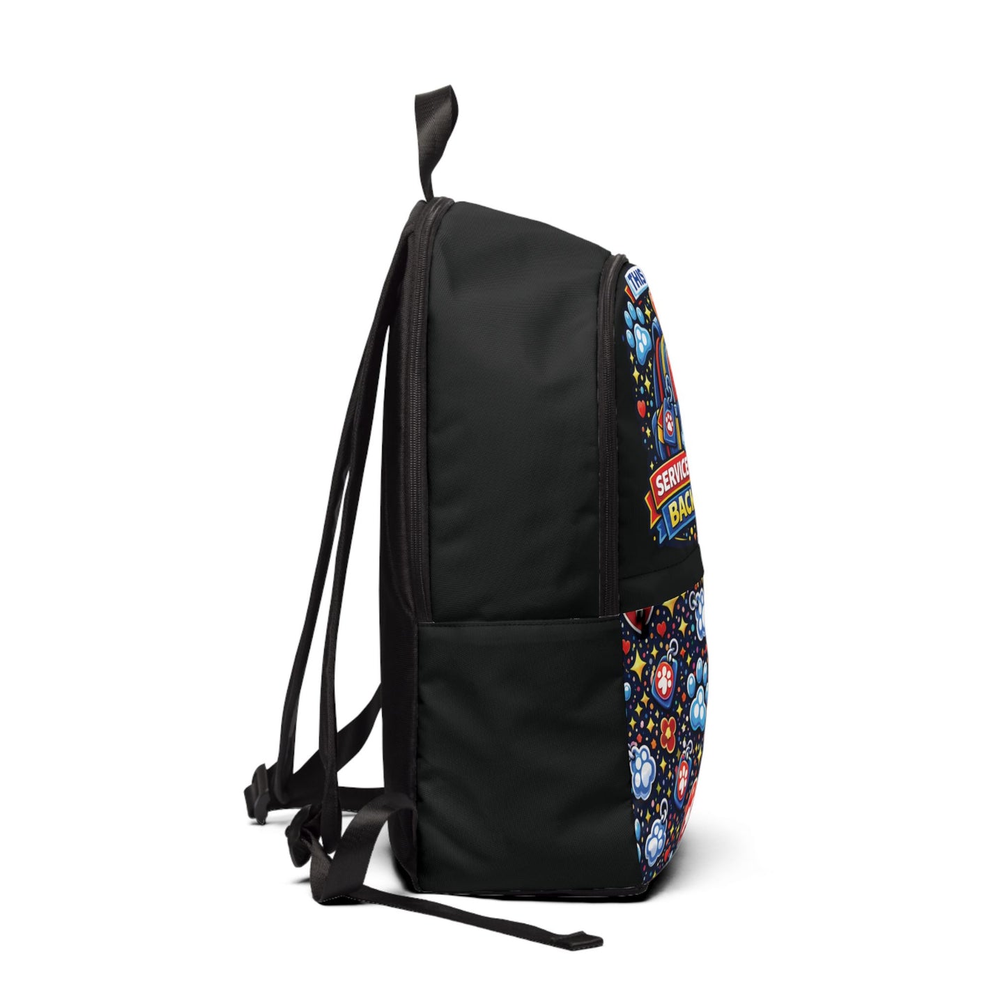Service Animal Backpack Blue and Red